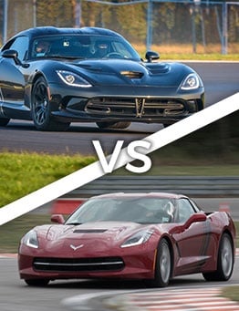 Jazda Dodge Viper GTS vs Chevrolet Corvette C7
