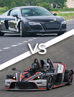 Audi R8 V10 vs KTM X-Bow