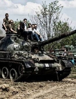 Przejażdżka czołgiem - jazda czołgiem T-55 lub Pantera jako pasażer