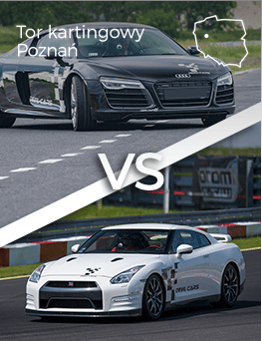 Nissan GTR vs Audi R8 V10 - Tor Poznań karting