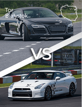 Nissan GTR vs Audi R8 V10 - Tor Białystok
