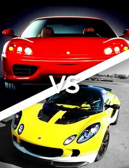 Pojedynek Ferrari vs Lotus