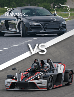 Audi R8 V10 vs KTM X-Bow - Tor Białystok