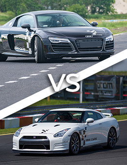 Nissan GTR vs Audi R8 V10