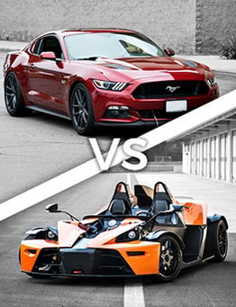 Ford Mustang vs KTM X-BOW
