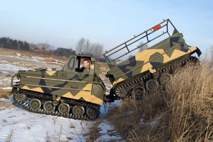 wojskowa amfibia volvo bv202