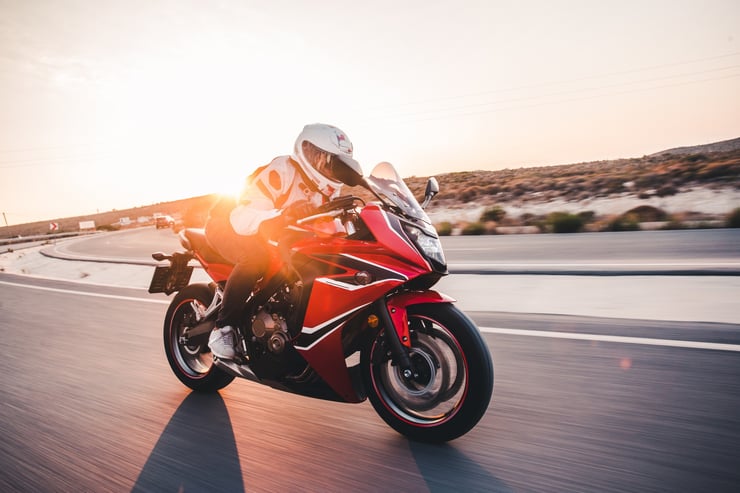 jazda na motocyklu