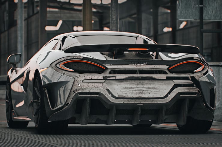 tył auta mclaren spider 570s