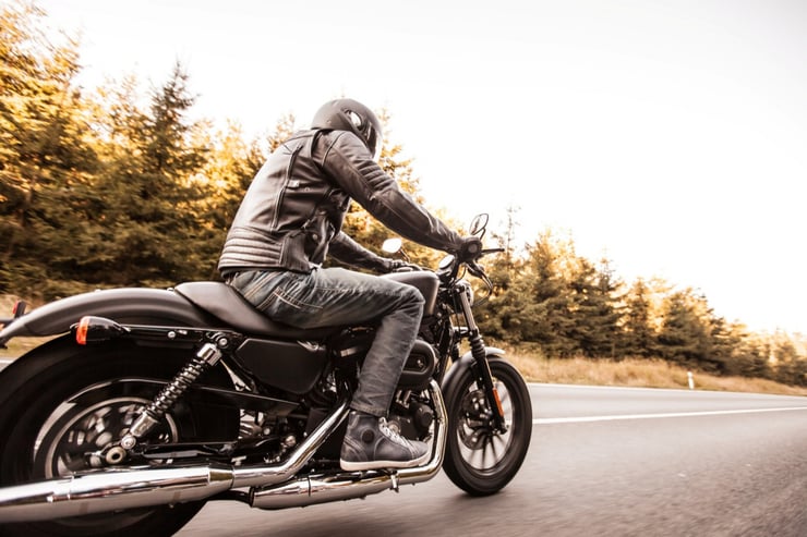 jazda na motocyklu