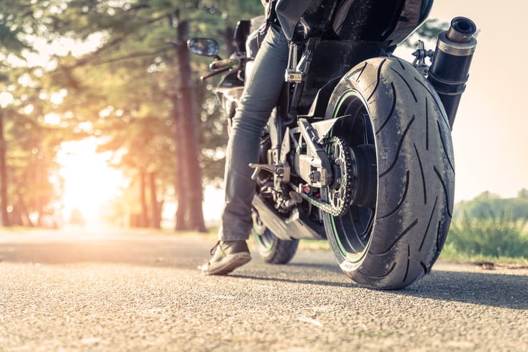 tylne koło motocykla