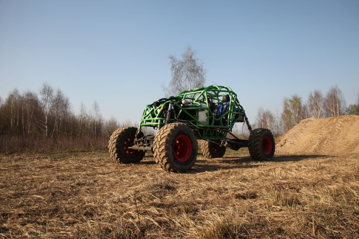 jazda zielonym buggy