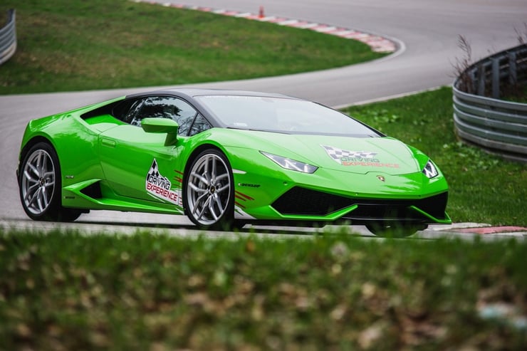 zielone lamborghini
